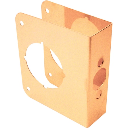 Prime-Line Prime-Line 4.5 in. H X 3.875 in. L Brass-Plated Brass Door Reinforcer U 9555